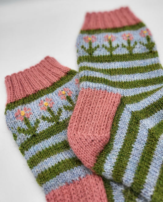 Spring Flower Socks